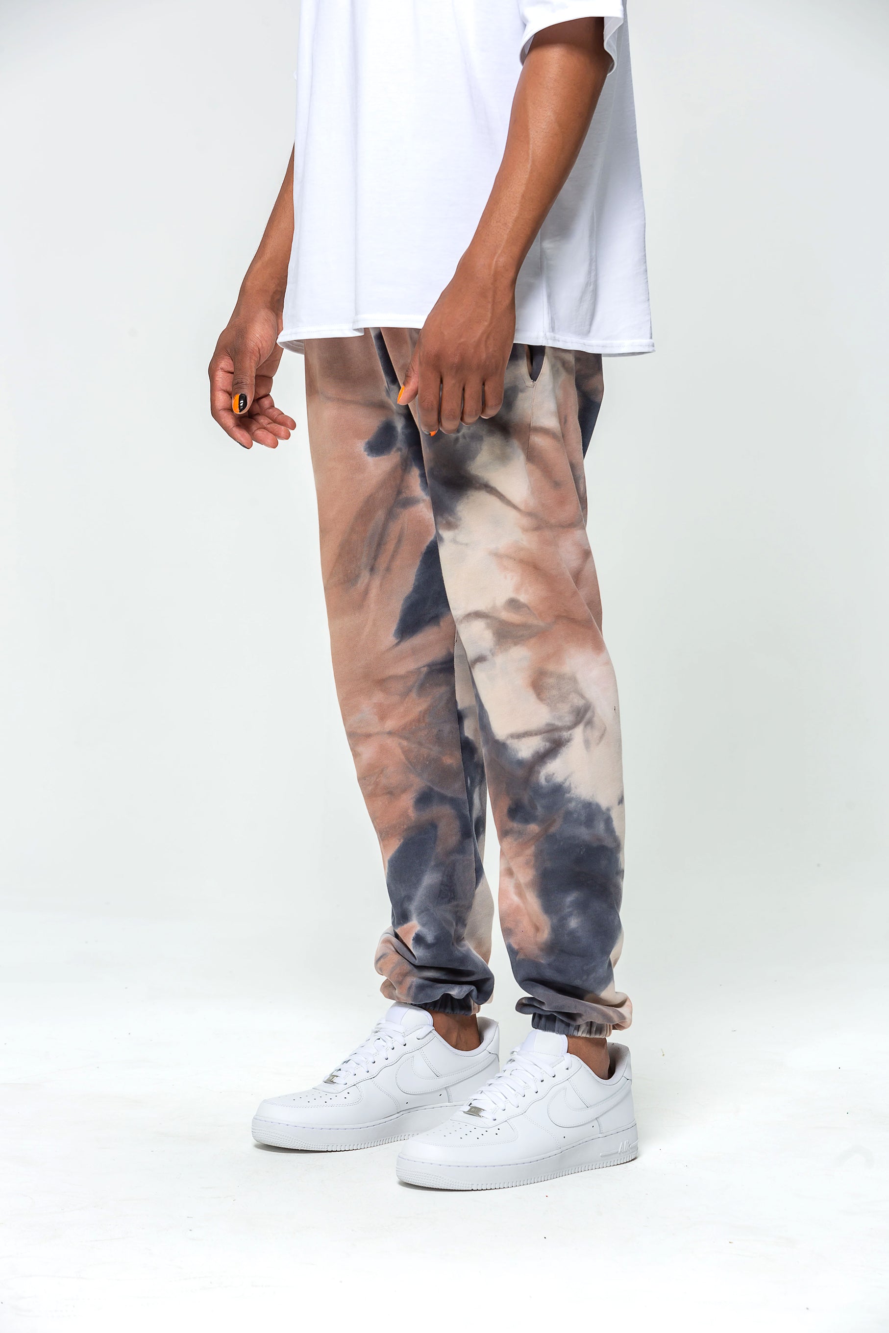 Embroidered Tie And Die Logo Jogging Bottoms