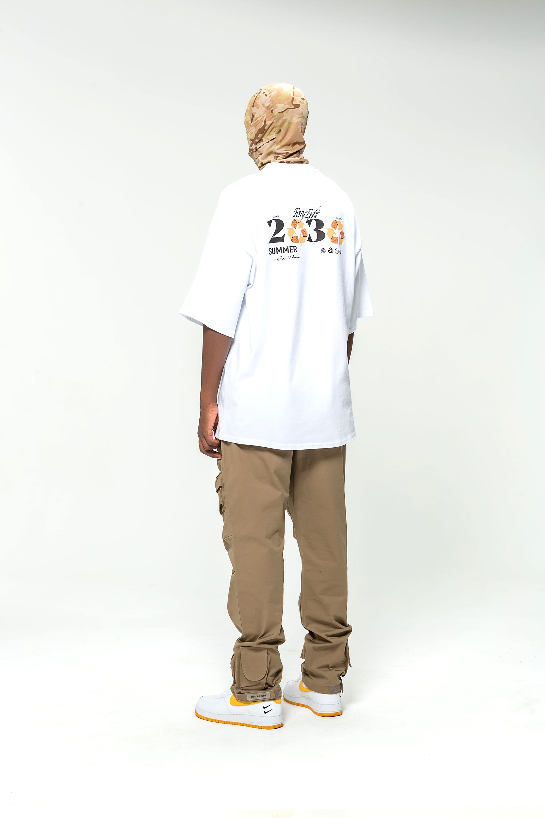 White Oversized T-shirt 48 Carats Summer 2030